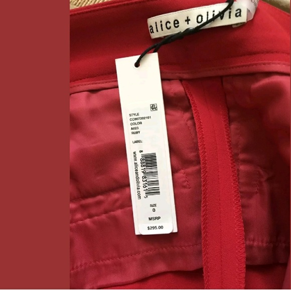 👄 SOLD 👄 NWT Alice + Olivia High Waisted Pants - Picture 7 of 7